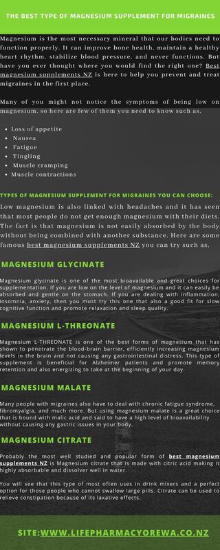The Best Type Of Magnesium Supplement For Migraines
